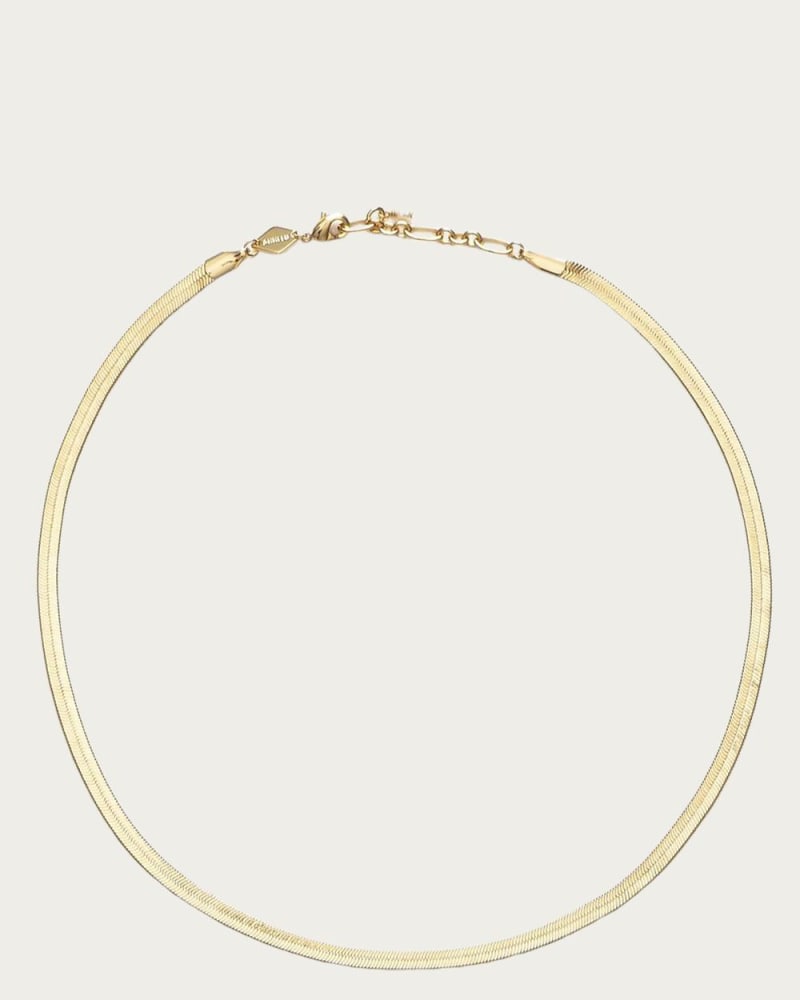 Front of a size O/S Snake Charmer Necklace in Gold in Gold by ANNI LU. | dia_product_style_image_id:331283